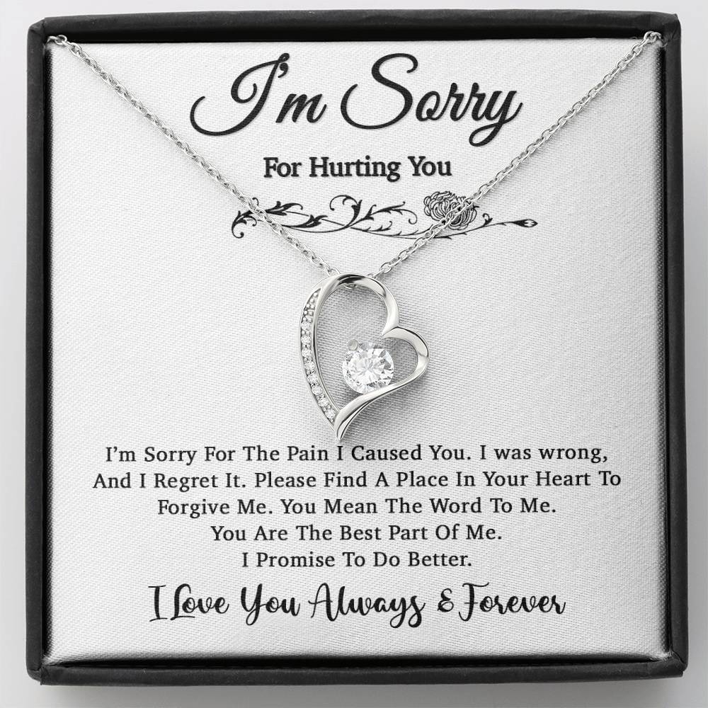 I'm Sorry Necklace, Apology Gift For Wife, Girlfriend, Forgiveness Jewelry 5_5