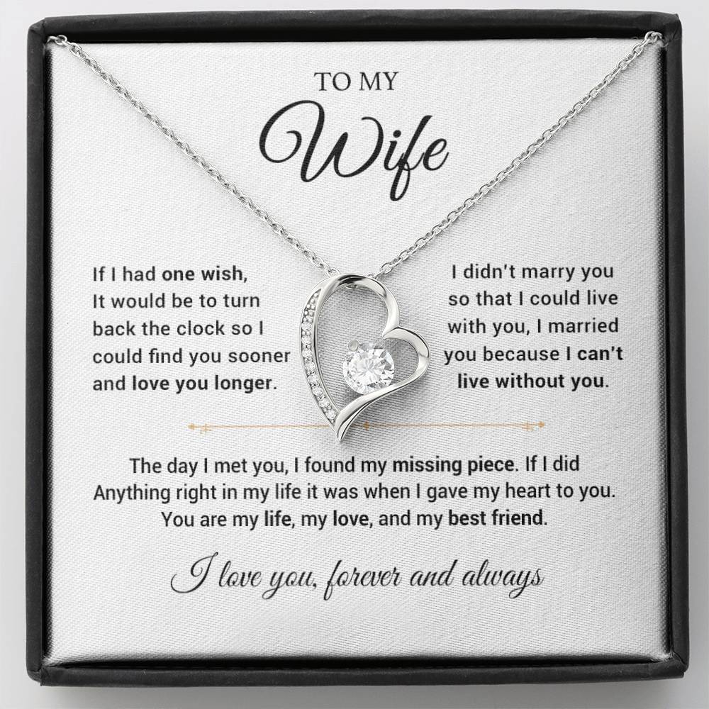 To My Wife Necklace, Anniversary Gift For Wife, Wife Birthday, Gift For Wife 14_8