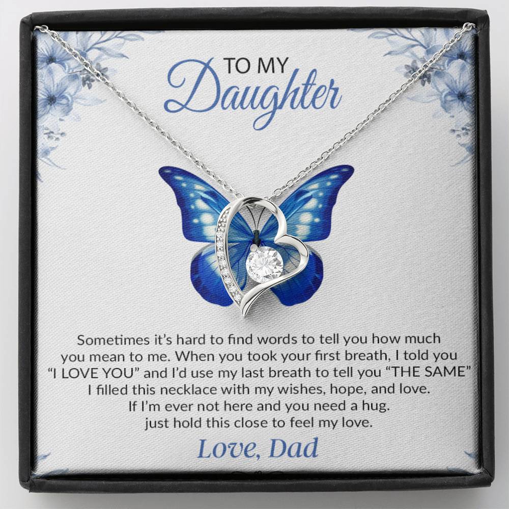 To My Daughter Necklace, Gift For Daughter From Dad, Daughter Father Necklace 1_12