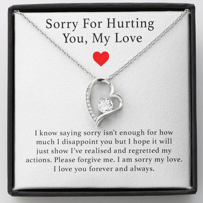 Sorry For Hurting You Necklace, Forgiveness Gift, Apology Gift for Her, I'm Sorry Gift For Her