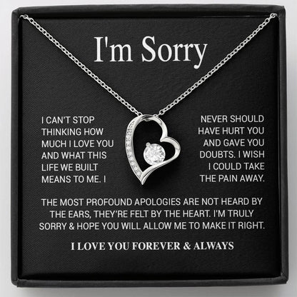 I'm Sorry Necklace Gifts, Apology Gifts For Her, Forgiveness Gift, Wife Gift 28_11