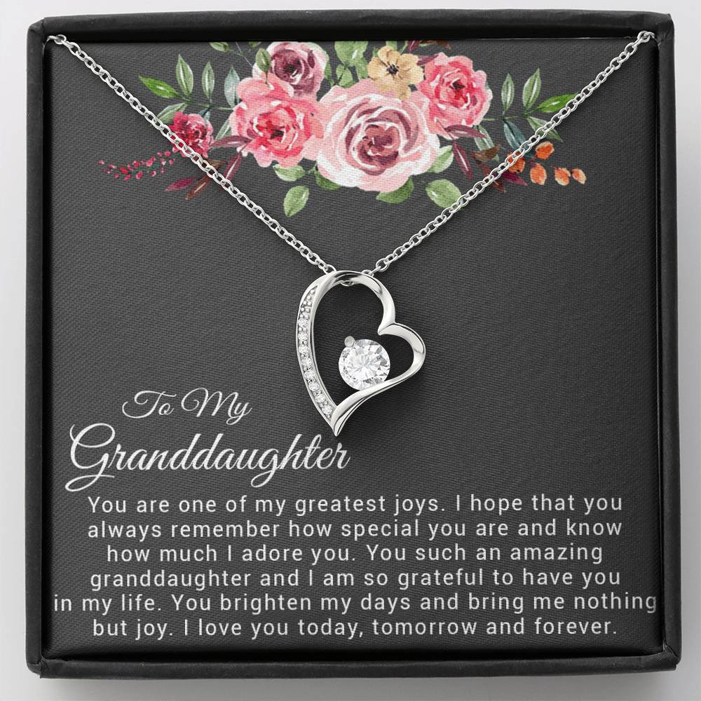 To My Granddaughter Necklace, Birthday Gift For Granddaughter, Granddaughter Gifts