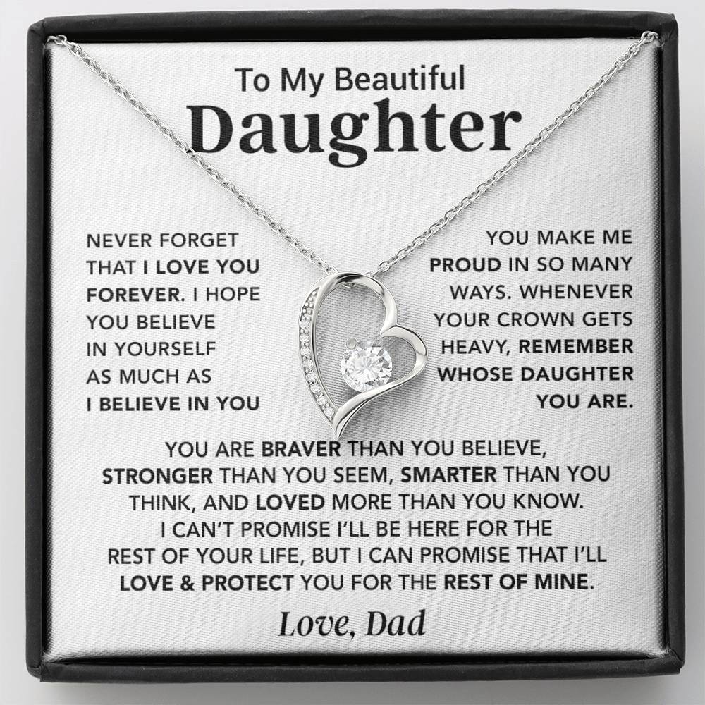 To My Daughter Necklace, Daughter Father Necklace, Daughter Gift From Dad 26_8