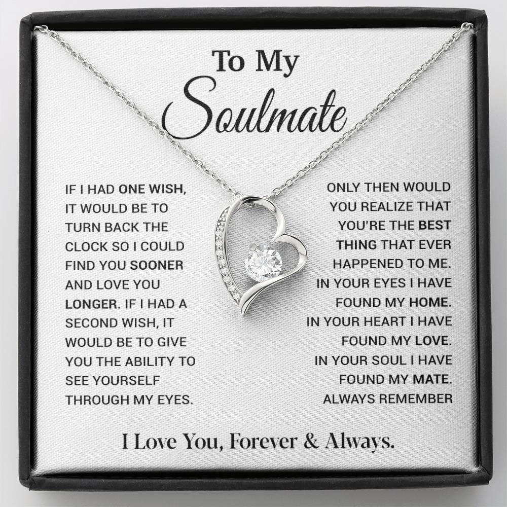 To My Soulmate Necklace, Soulmate Gift, Gift For Girlfriend, Christmas Gift 9_12