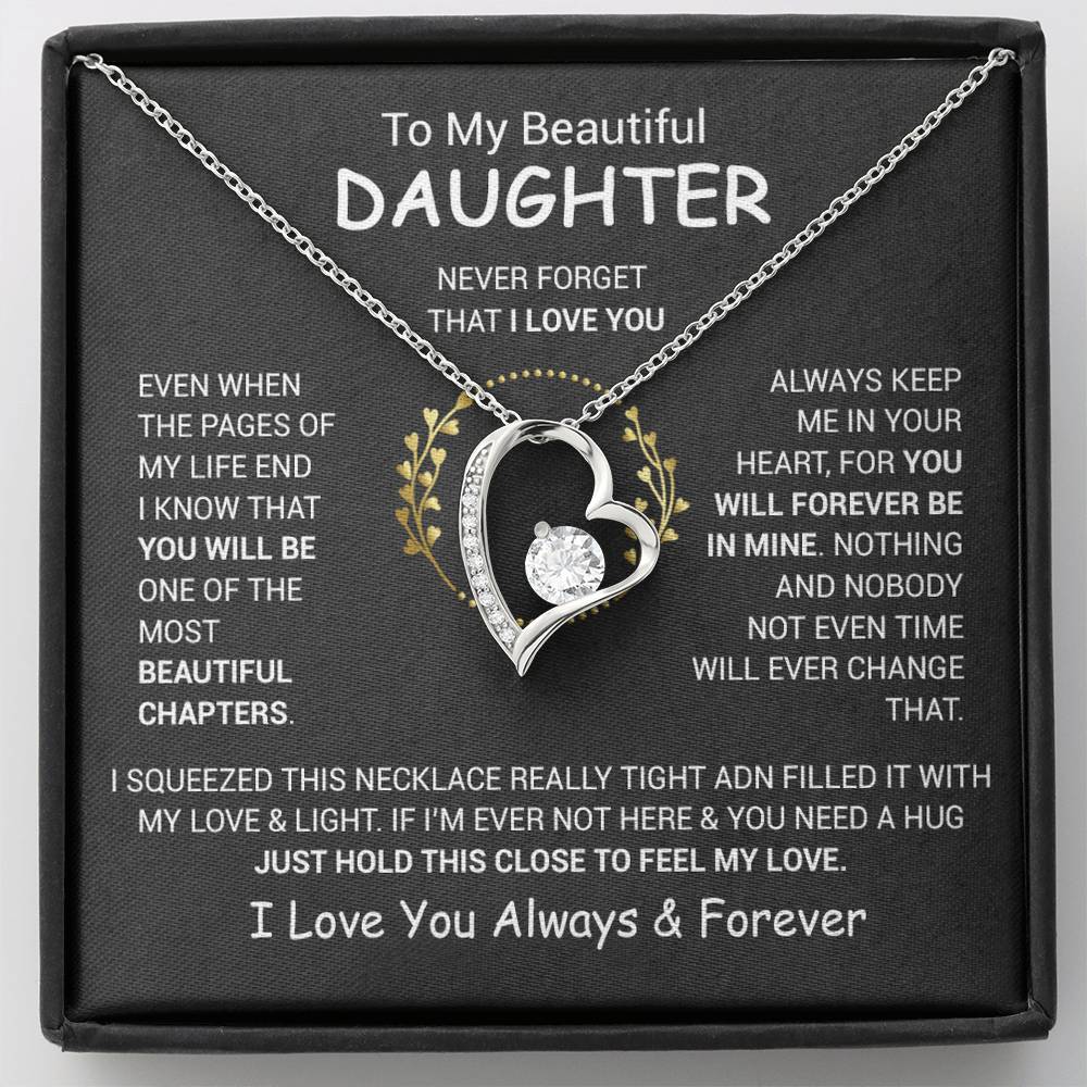 To My Daughter Necklace, Daughter Father Necklace, Daughter Gift From Dad, Mom 13_12