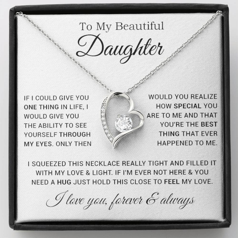 To My Daughter Necklace, Gift For Daughter From Dad, Father Daughter Necklace 9_1