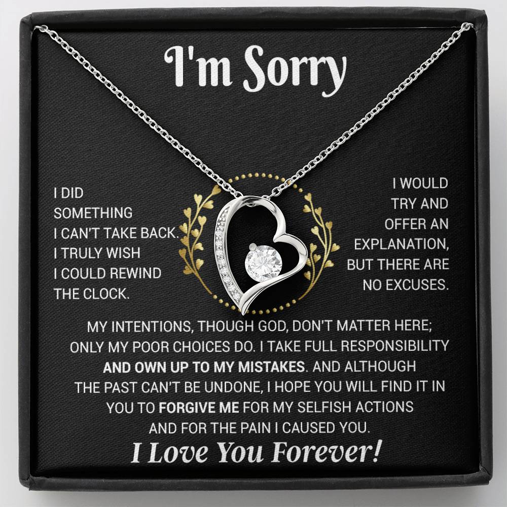 I'm Sorry Necklace Gifts, Apology Gifts For Her, Forgiveness Gift, Wife Gift 12_11