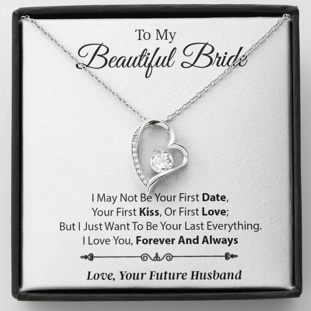 To My Beautiful Bride Necklace,Bride Wedding Necklace, Gift For Bride, Wedding1