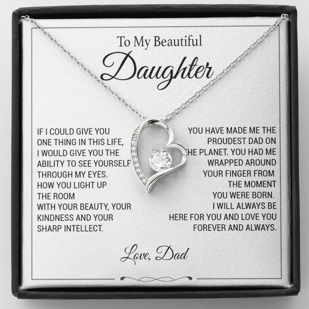 To My Daughter Necklace, Father to Daughter Necklace, Birthday Gift, Daughter Necklace 9_11