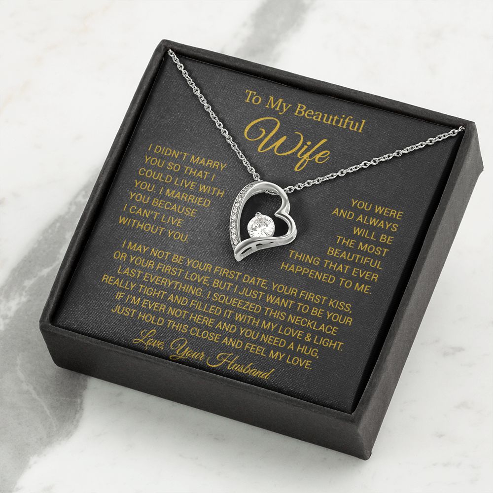 To My Wife Necklace, Anniversary Gift For Wife, Wife Birthday, Gift For Wife22 New