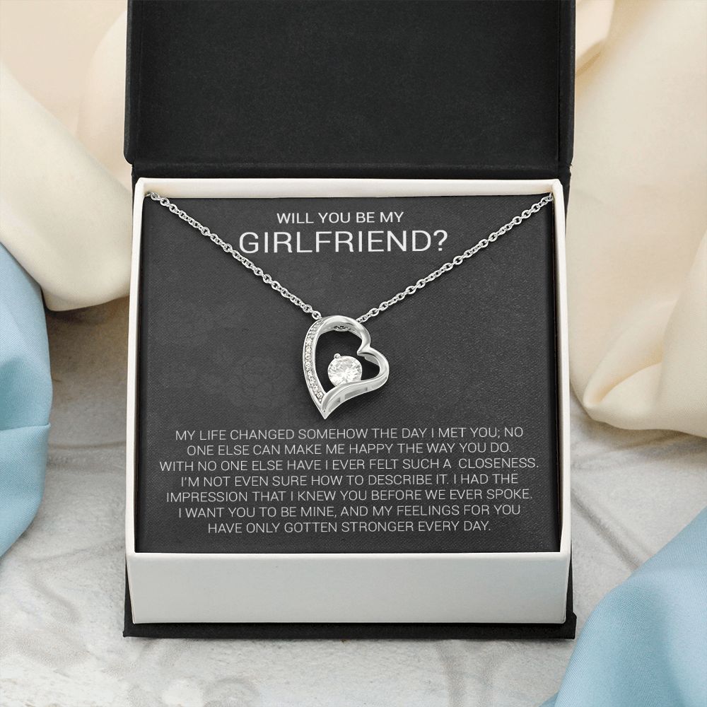 Girlfriend Proposal Necklace, Girlfriend Proposal Gift, Be My Girlfriend Gift, Future Girlfriend Necklace