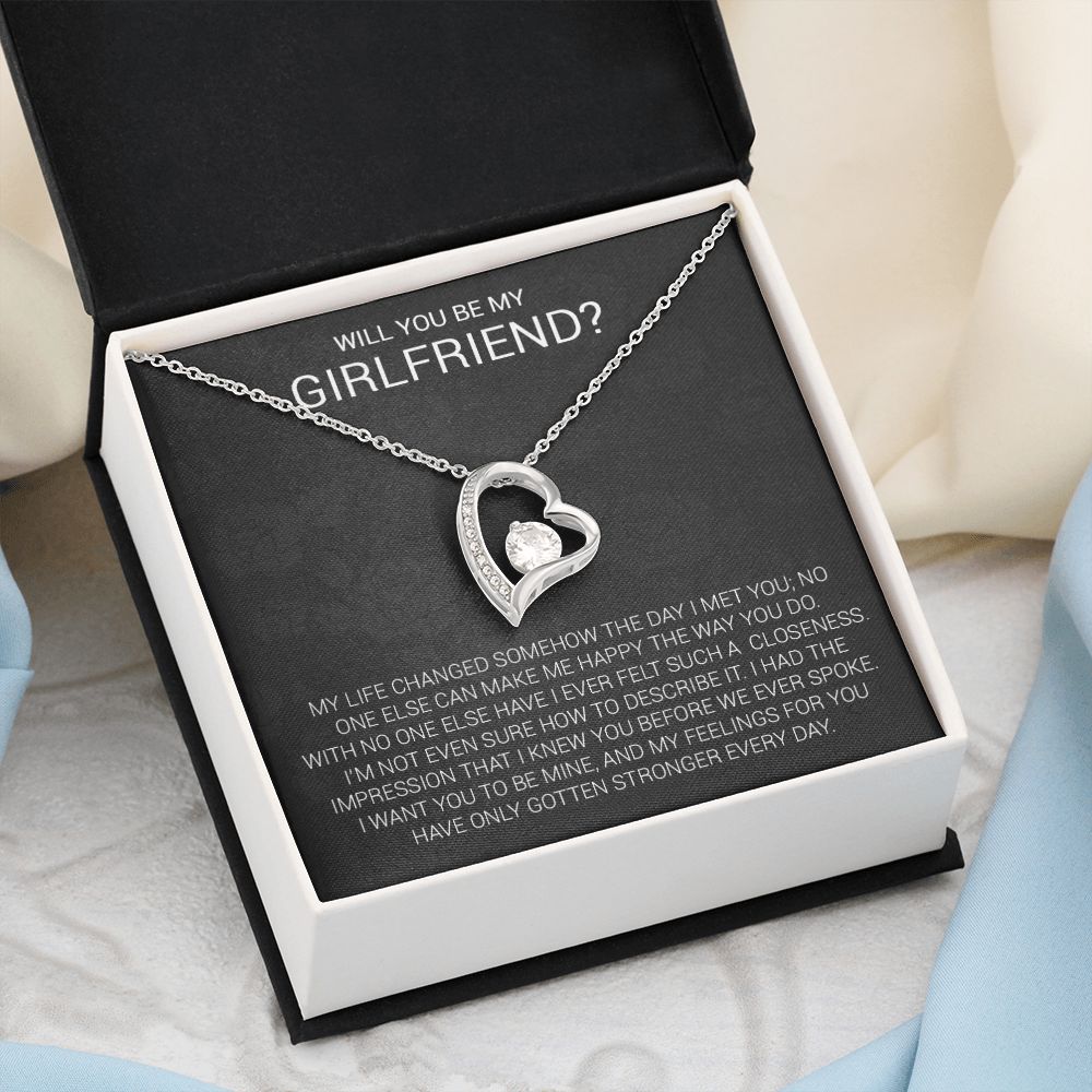 Girlfriend Proposal Necklace, Girlfriend Proposal Gift, Be My Girlfriend Gift, Future Girlfriend Necklace
