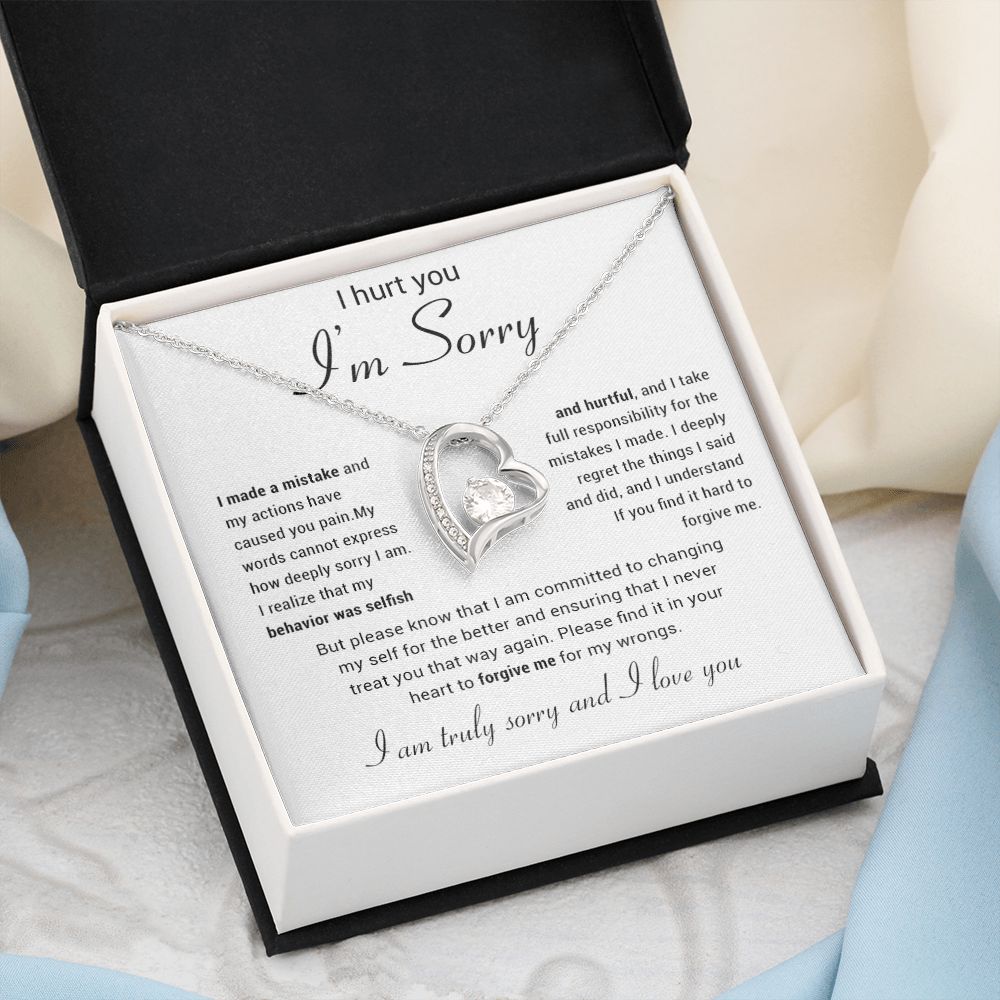Apology Gift for Her Necklace, Apology Necklace gift, Forgiveness Gift For Wife
