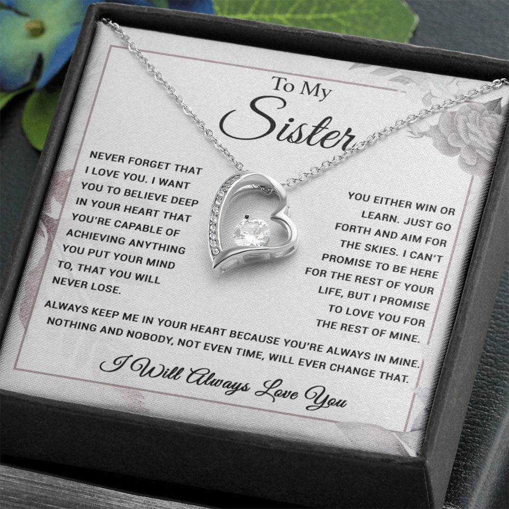 To My Sister Necklace, Brother to Sister, Birthday gift For Sister from Brother 6_9
