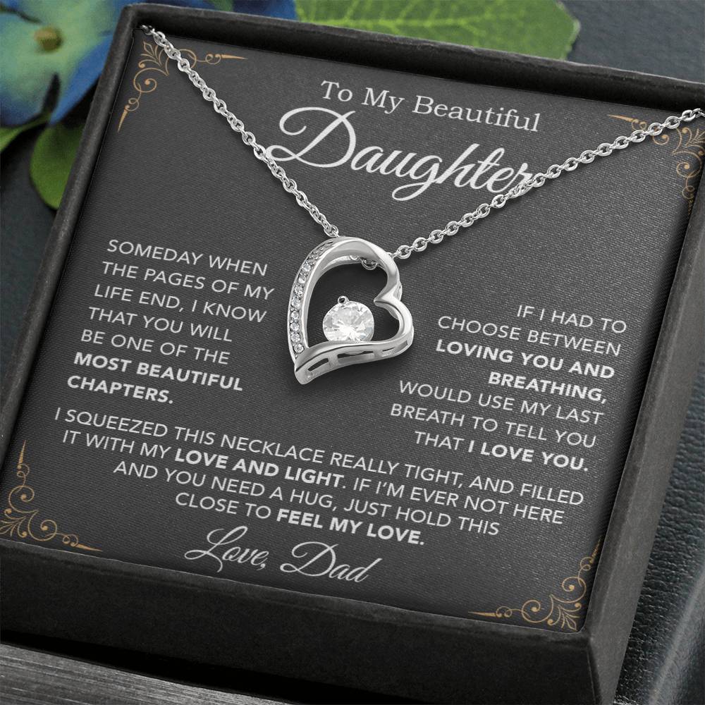 To My Daughter Necklace, Daughter Father Necklace, Daughter Gift From Dad 29_8