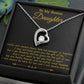 To My Bonus Daughter Necklace, Gift for Bonus Daughter, Step Daughter Birthday 2_11_Gold