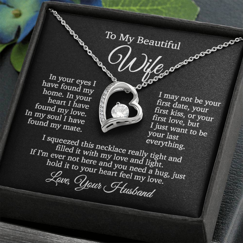 To My Wife Necklace, Gift From Husband, Anniversary Gifts Wife, Valentines Gift
