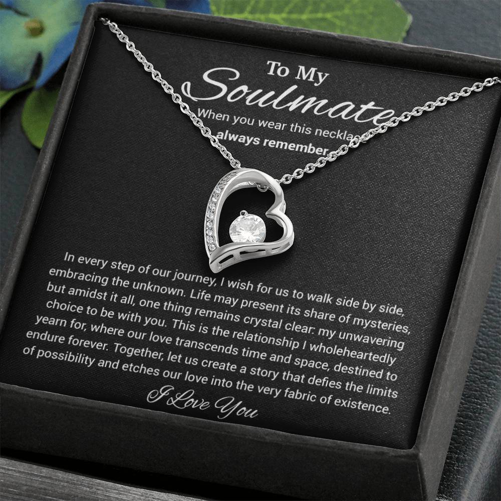 To My Soulmate Necklace, Anniversary Gift, Sentimental Gift, Soulmate Gift, Christmas Gift