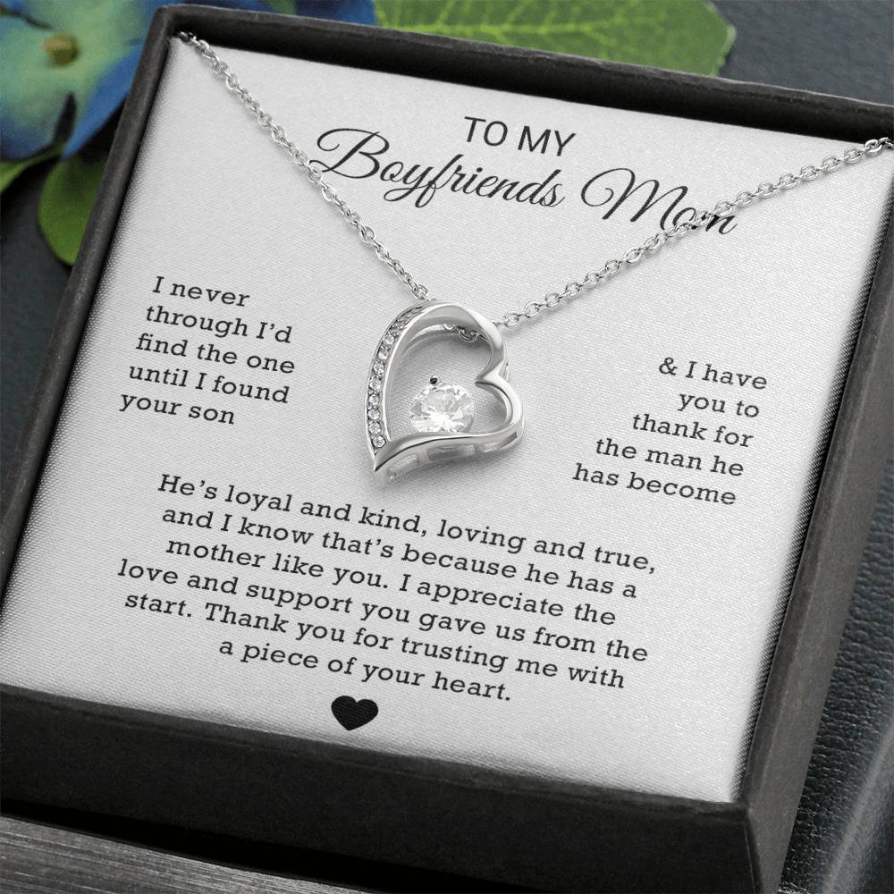 To My Boyfriends Mom Necklace, Gift for Boyfriends Mom, Boyfriends Mom Gift