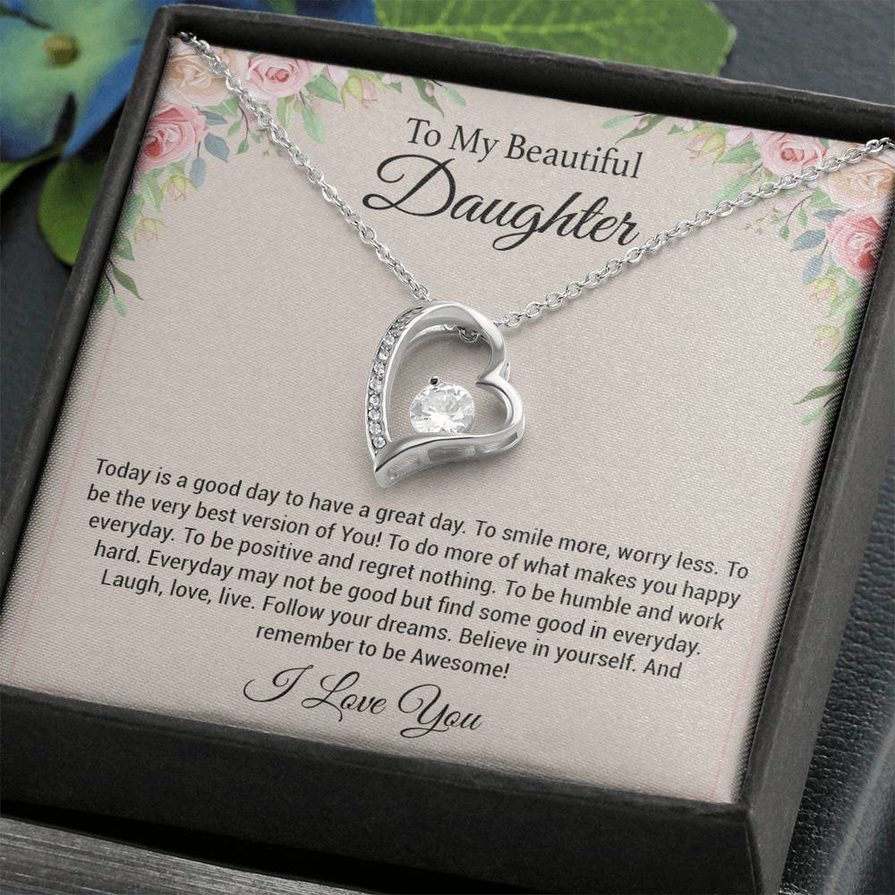 To My Daughter Necklace, Daughter Gift, Daughter Gift From Mom