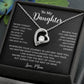 To My Daughter Necklace, Gift for Daughter from Mom, Mother Daughter Necklace 18_5_Black