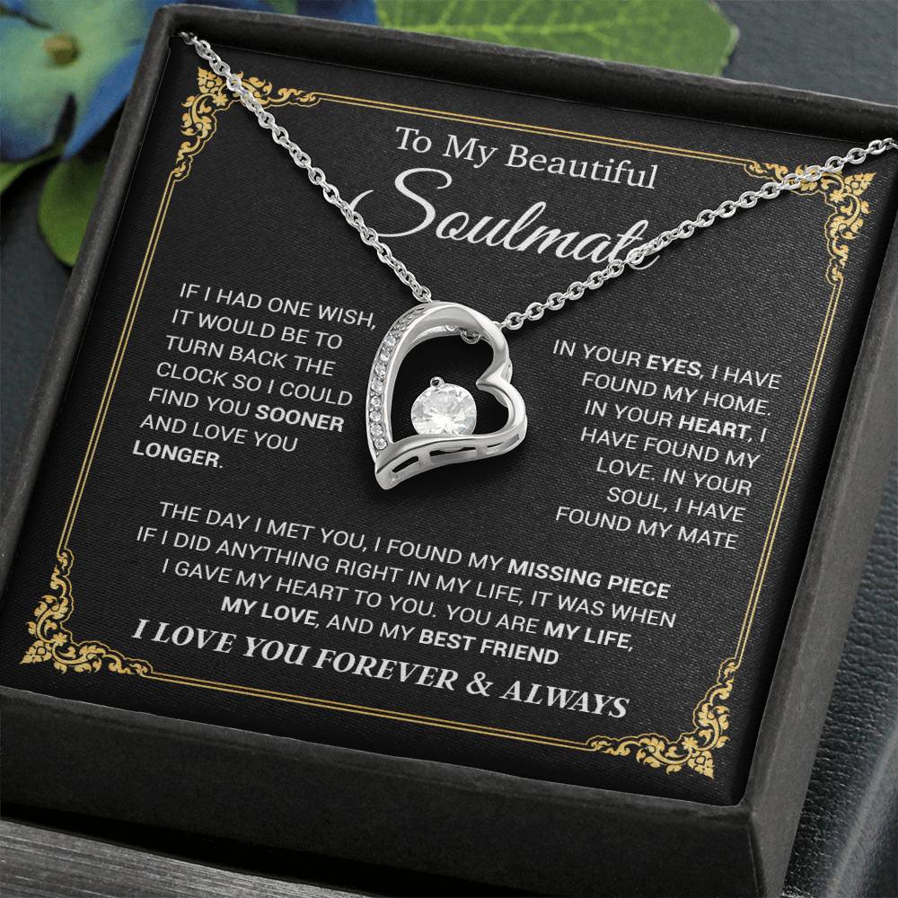 To My Soulmate Necklace, Gift for Wife, Girlfriend, Anniversary Gift 23_11