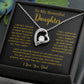To My Daughter Necklace, Gift for Daughter from Dad, Father Daughter Necklace  6_5_Gold