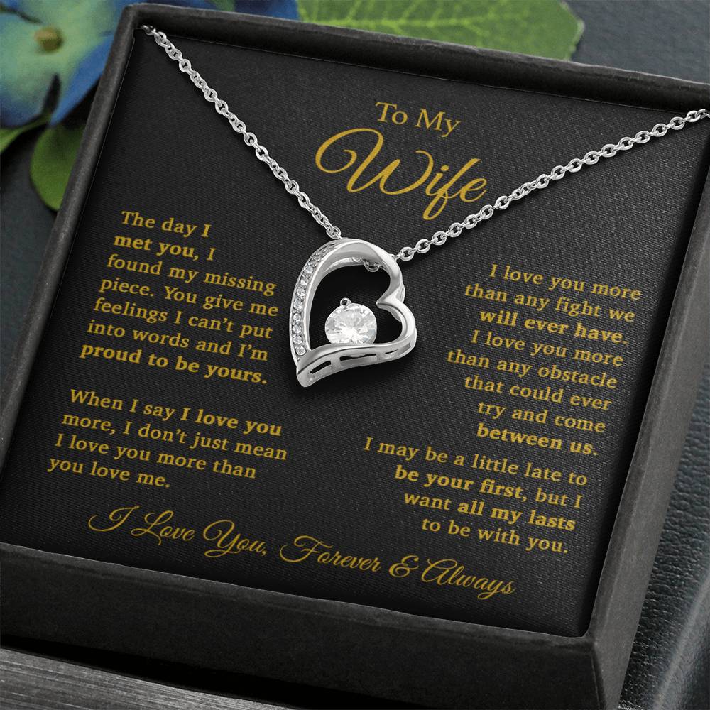To My Wife Necklace, Gift For Wife, Wife Birthday Gift, Christmas Gift 11_9