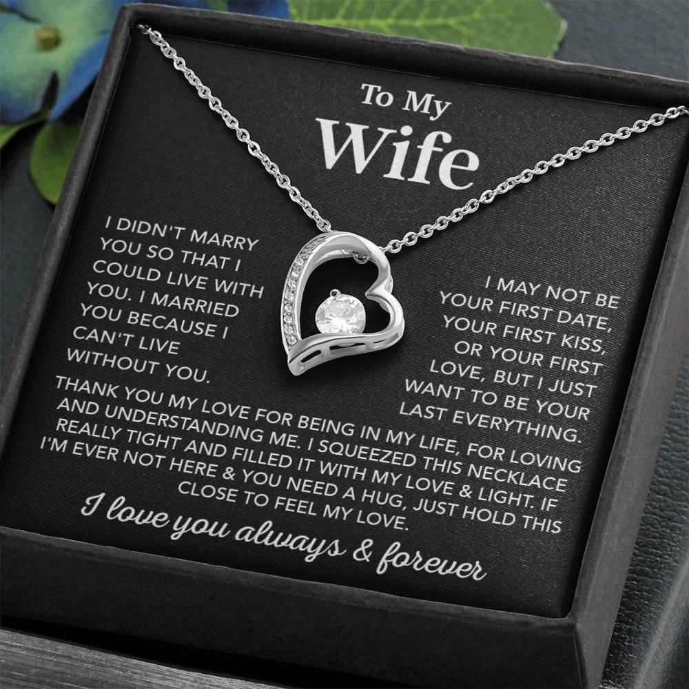 To My Wife Necklace, Wife Gift from Husband, Gift For Her, Gift For Wife