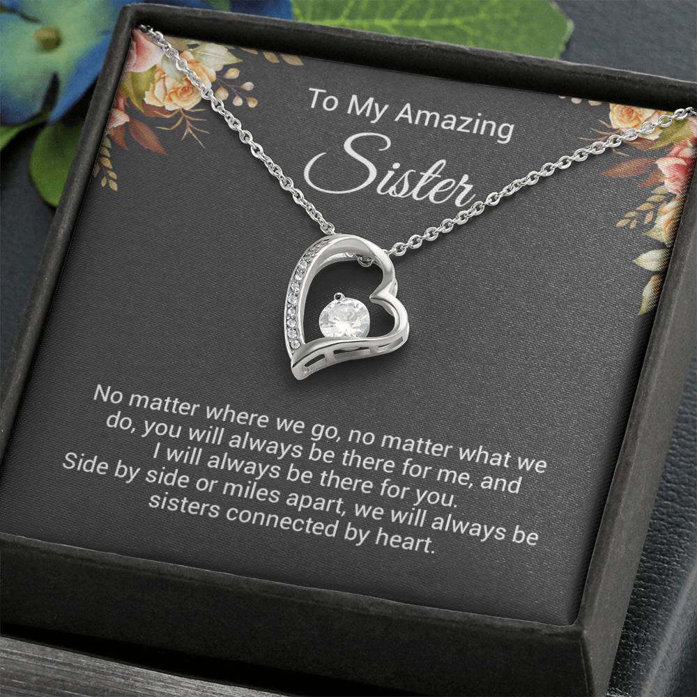 To My Sister Necklace, Birthday Gift For Sister, Sister Christmas Gift