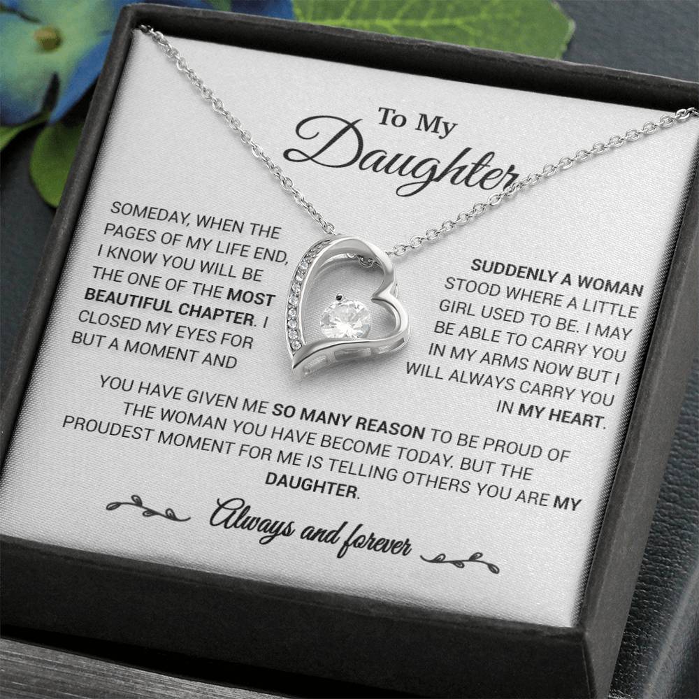 To My Daughter Necklace, Daughter Gift from Mom/Dad, Gift for Daughter Birthday 23_1