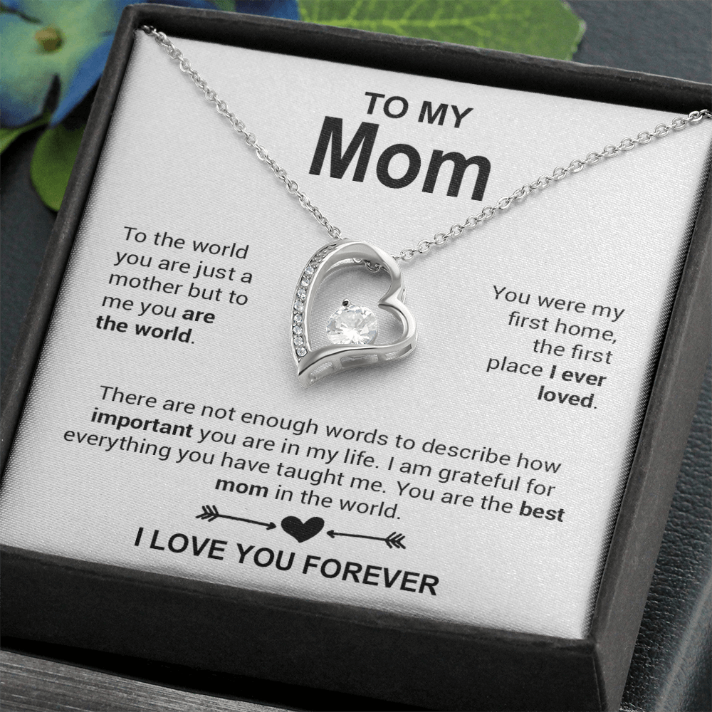 To My Mom Necklace, Mother's Day Gift, Anniversary Gift Valentines Gift