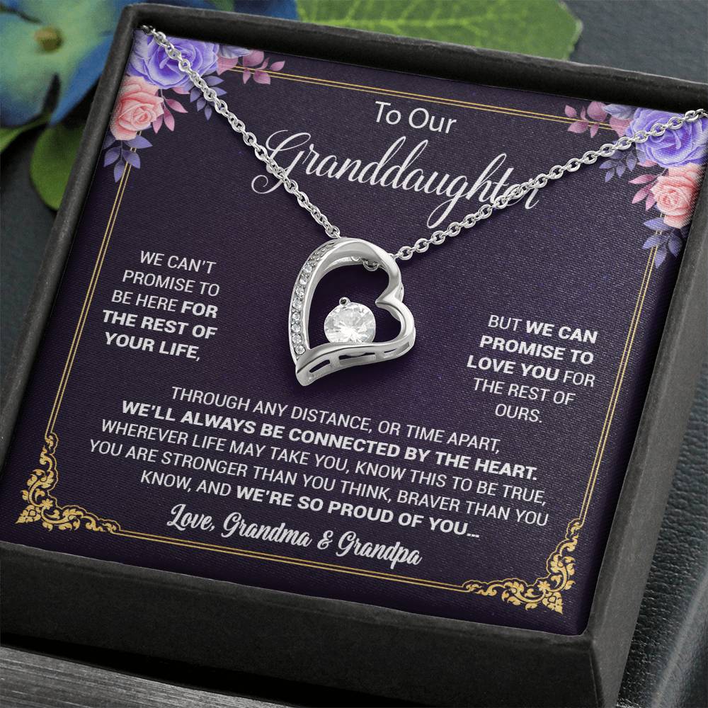 To Our Granddaughter Necklace, Birthday Gift For Granddaughter, Jewelry Gift from Grandparents 13_5