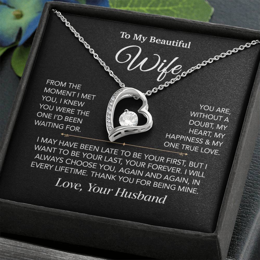 To My Wife Necklace, Christmas Gifts For Women, Anniversary Gift For Wife 27_12_Black