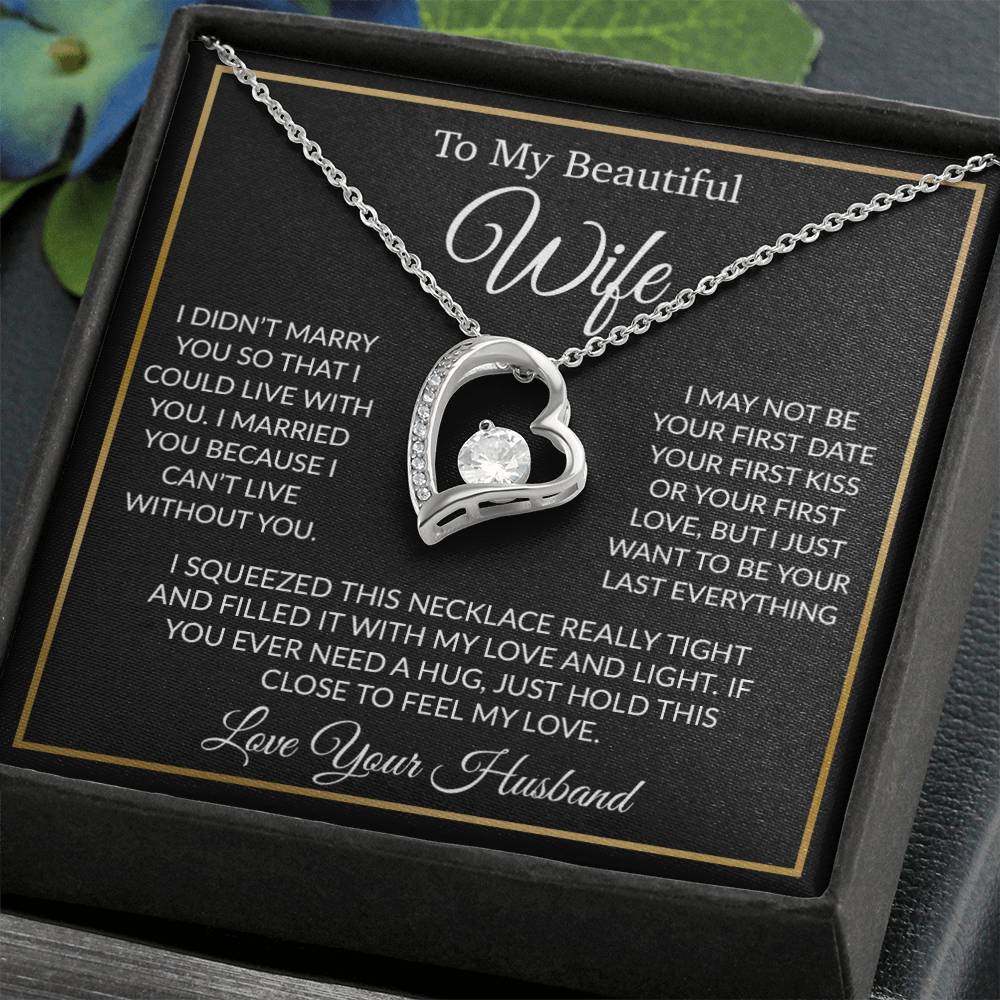 To My Wife Necklace, Gift For Her, Gift For Wife, Wife Jewelry, Christmas Gift