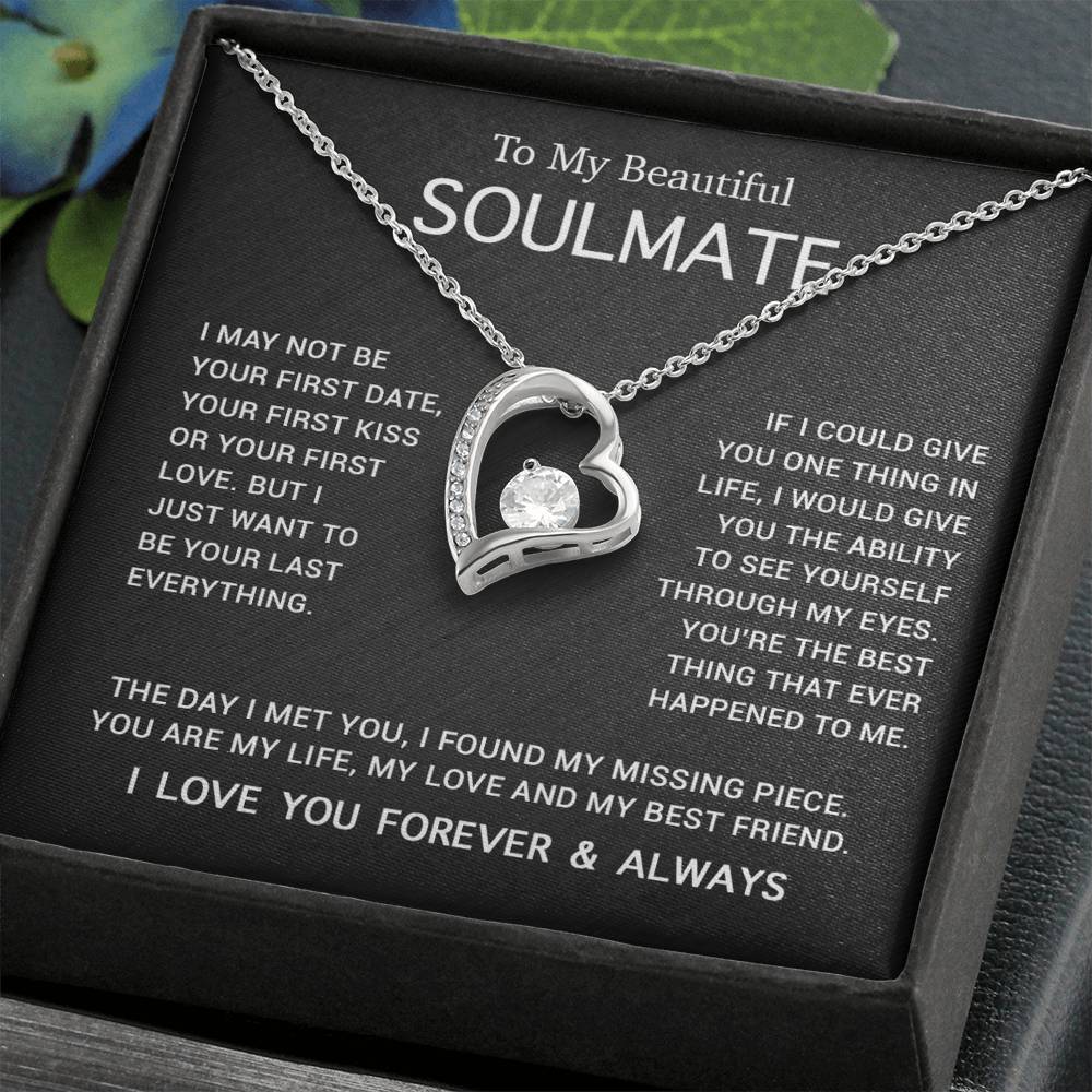 To My Soulmate Necklace, Gift For Soulmate, Anniversary Gift, Birthday Gift 3_5