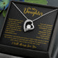 To My Daughter Necklace Gift for Daughter from Dad,Daughter Father Necklace 16_4_Gold