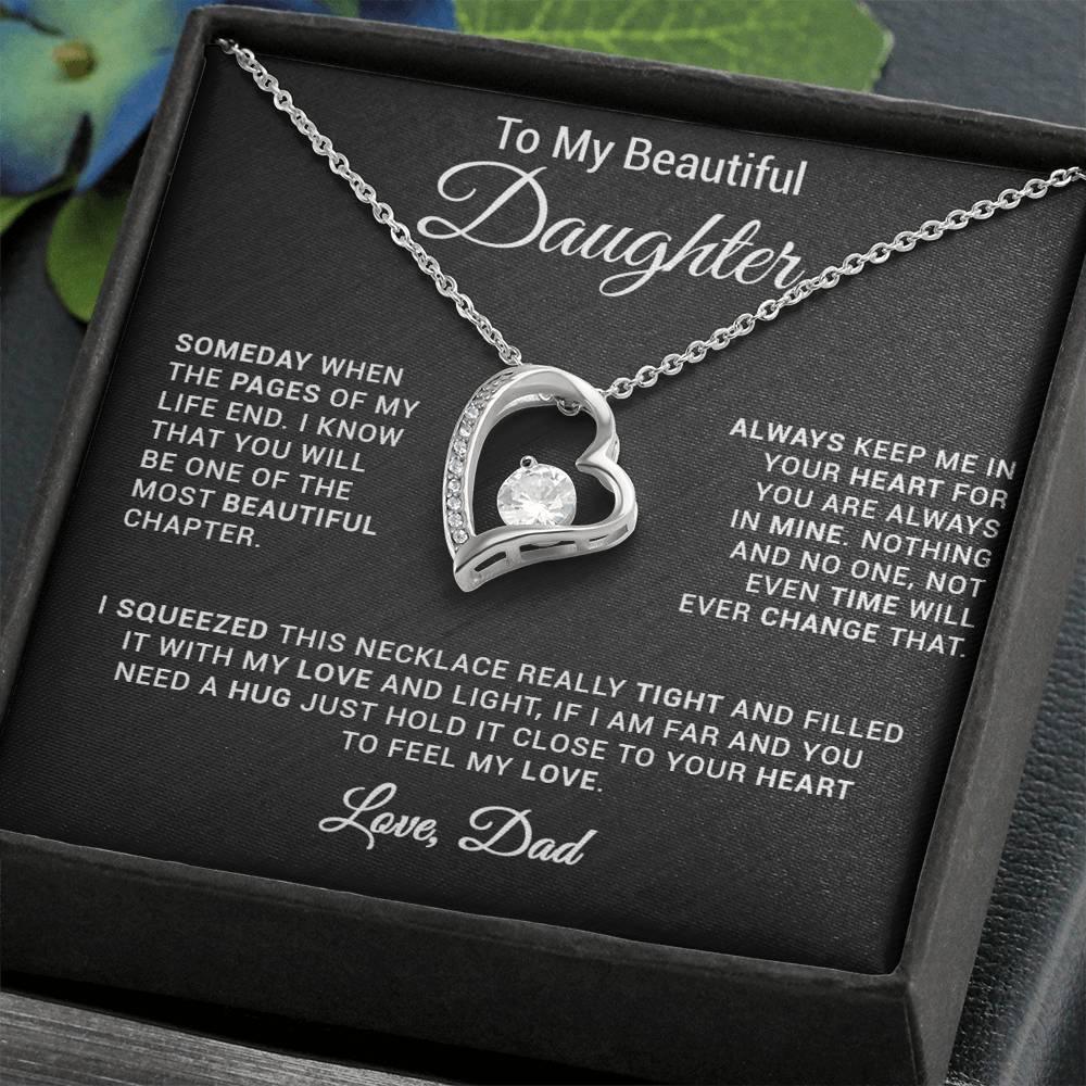 To My Daughter Necklace, Gift for Daughter from Dad, Daughter Father Necklace 24_2