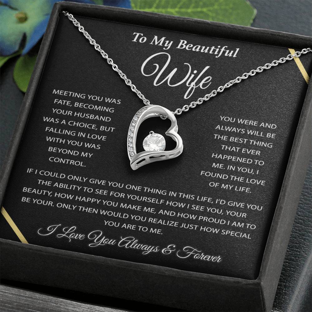 To My Wife Necklace, Wife Gift from Husband, Wife Birthday Gift, Christmas Gift 3_12