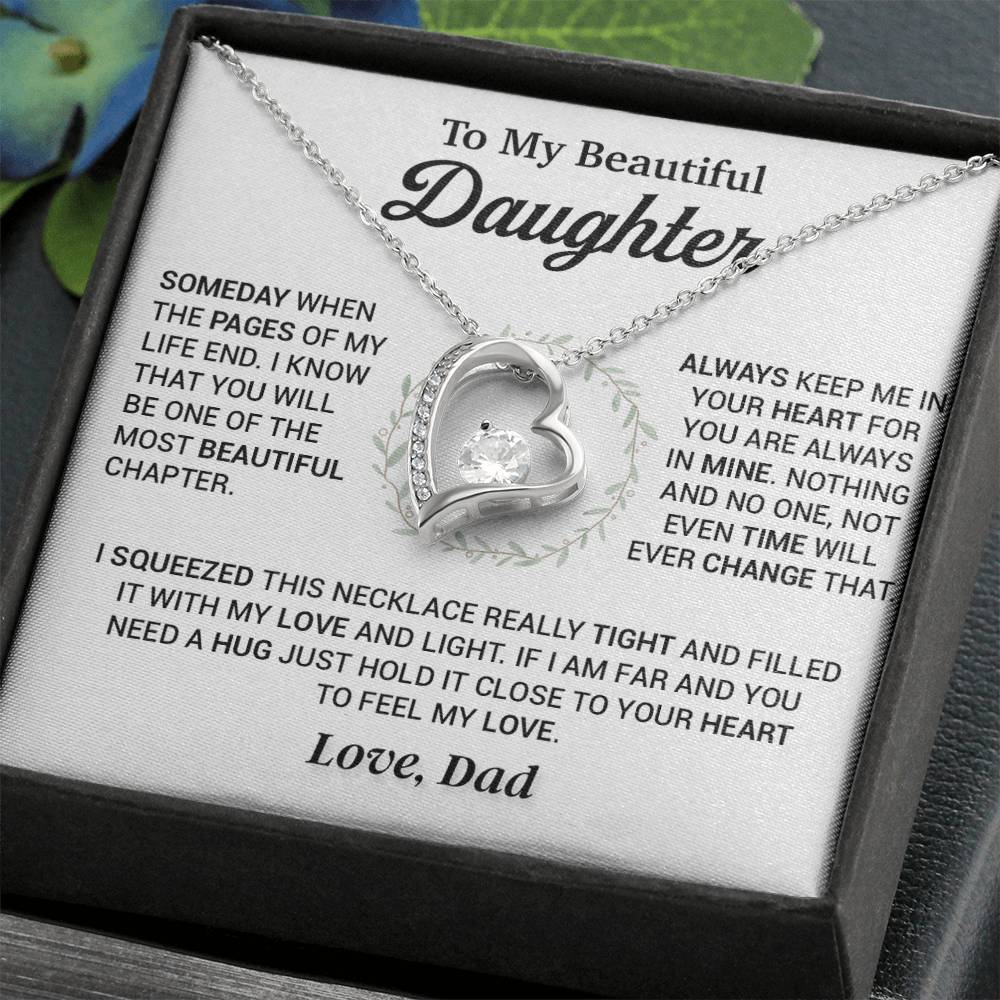 To My Daughter Necklace, Gift for Daughter from Dad, Daughter Father Necklace 4_11