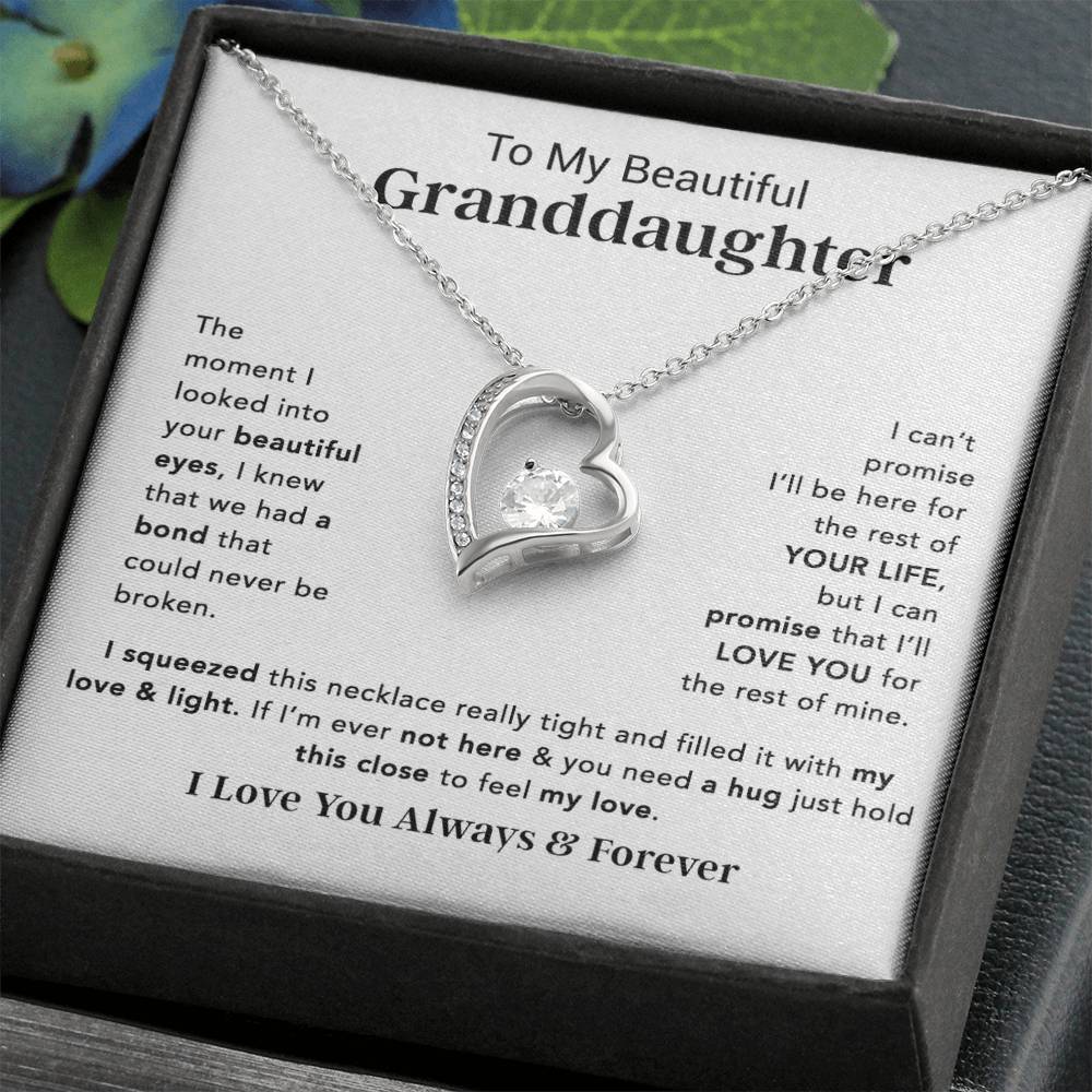 To My Granddaughter Necklace, Birthday Gift For Granddaughter, Birthday Gifts 14_12