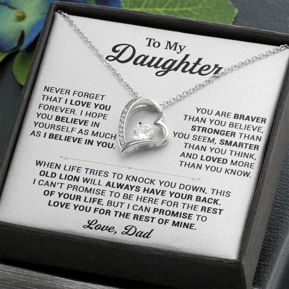 To My Daughter Necklace, Gift for Daughter from Dad, Daughter Father Necklace 25_10