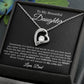 To My Daughter Necklace, Gift for Daughter from Dad, Father Daughter Necklace 21_4_Black