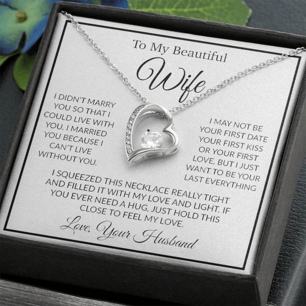 To My Wife Necklace, Gift For Her, Gift For Wife, Wife Jewelry, Christmas Gift 16_1