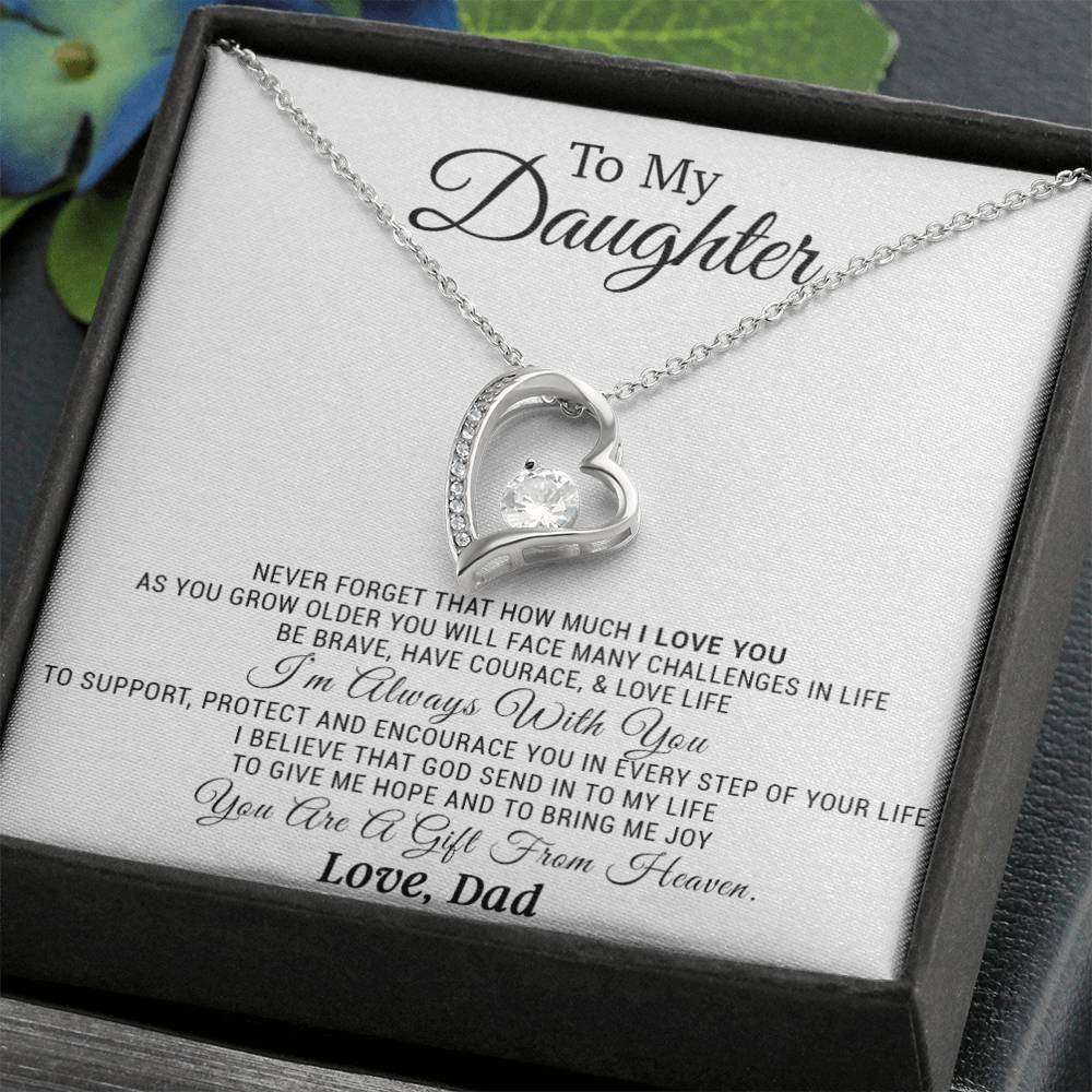 To My Daughter Necklace, Daughter Father Necklace, Daughter Gift from Dad 21_11