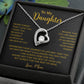 To My Daughter Necklace, Gift for Daughter from Mom, Mother Daughter Necklace 18_5_Gold