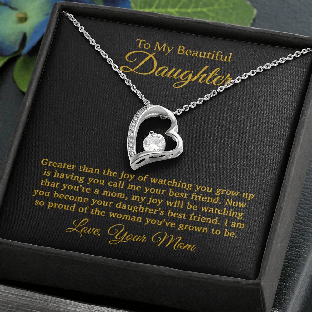 To My Daughter Necklace, Gift For Daughter From Mom, Daughter Mother Necklace 25_4