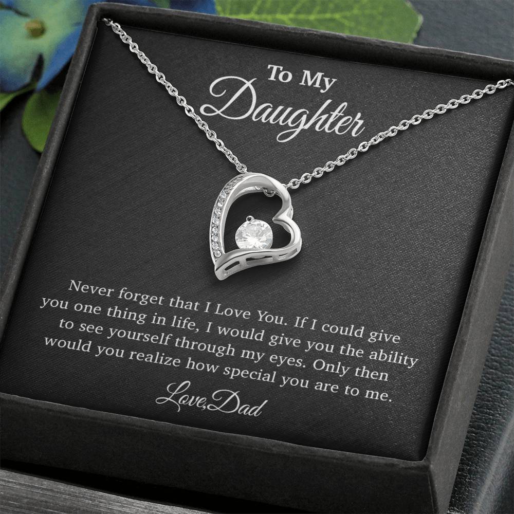 To My Daughter Necklace, Gift for Daughter from Dad, Father Daughter Necklace 29_4