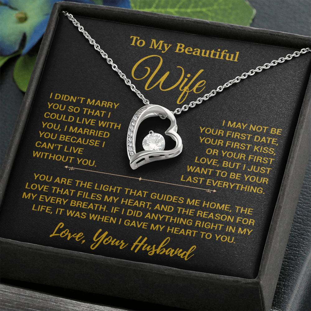 To My Wife Necklace, Vanlentines Gifts For Women, Anniversary Gift For Wife 23_1_Gold