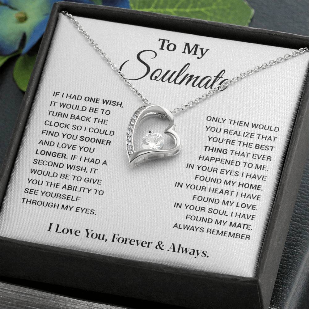 To My Soulmate Necklace, Soulmate Gift, Gift For Girlfriend, Christmas Gift 9_12